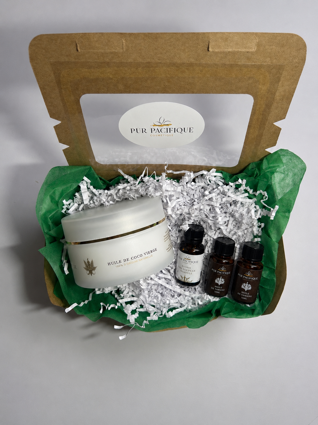 COFFRET CADEAU 3 HUILES DU PACIFIQUE 100% pures, brutes et vierges