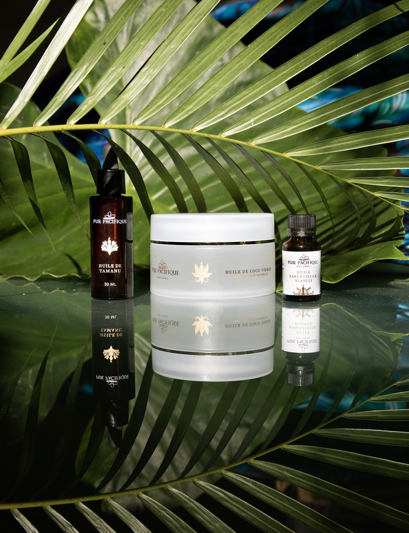 COFFRET CADEAU 3 HUILES DU PACIFIQUE 100% pures, brutes et vierges 