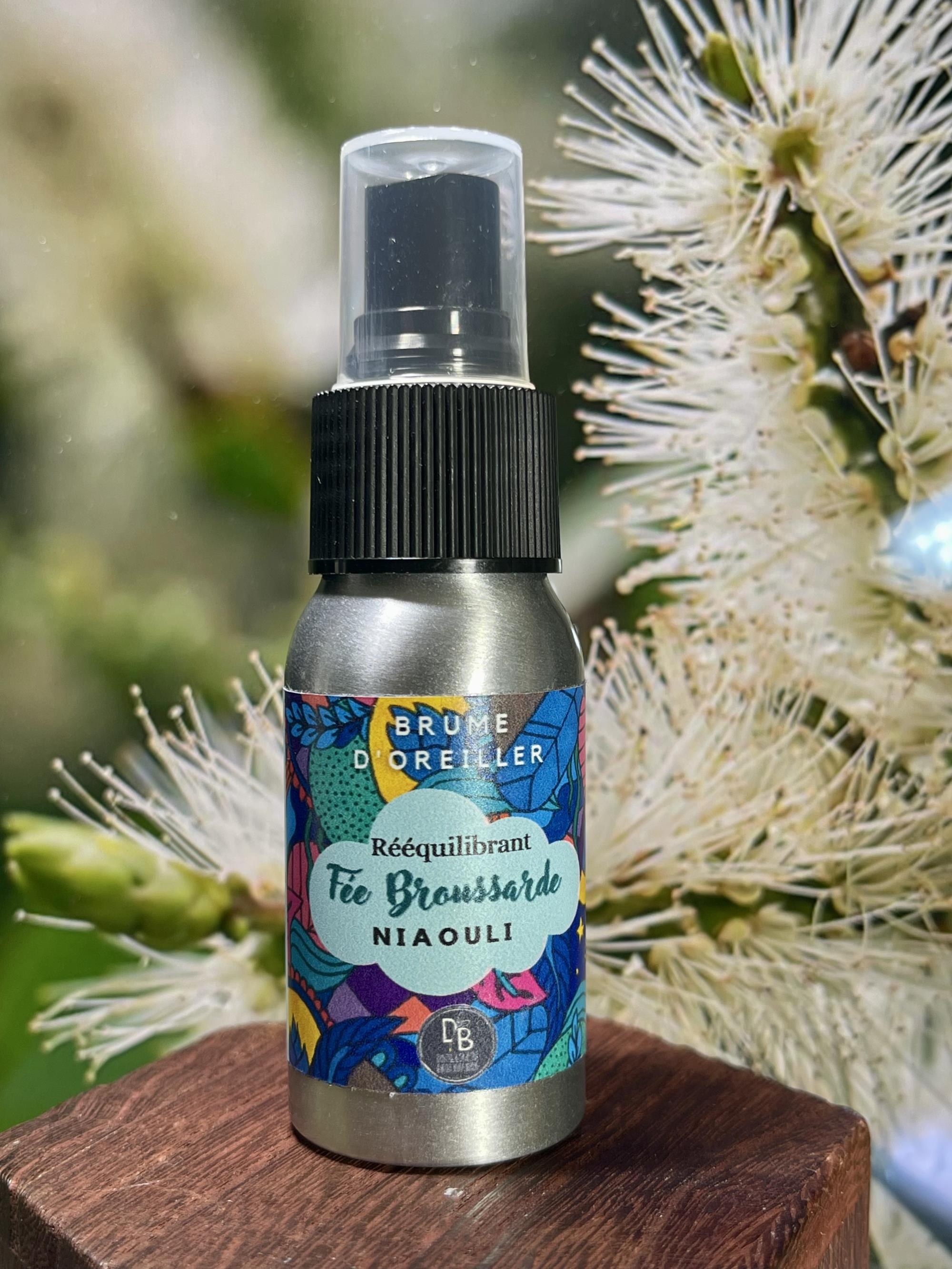 <b>NOUVEAUTÉ</b> : FÉE BROUSSARDE<br>BRUME D’OREILLER & D’AMBIANCE AU NIAOULI – 30ml